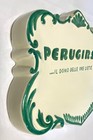 Italy Chocolate Perugina store counter tray 9 x 7 1/4 x 1 1/4 hand signed Deruta — photo 4