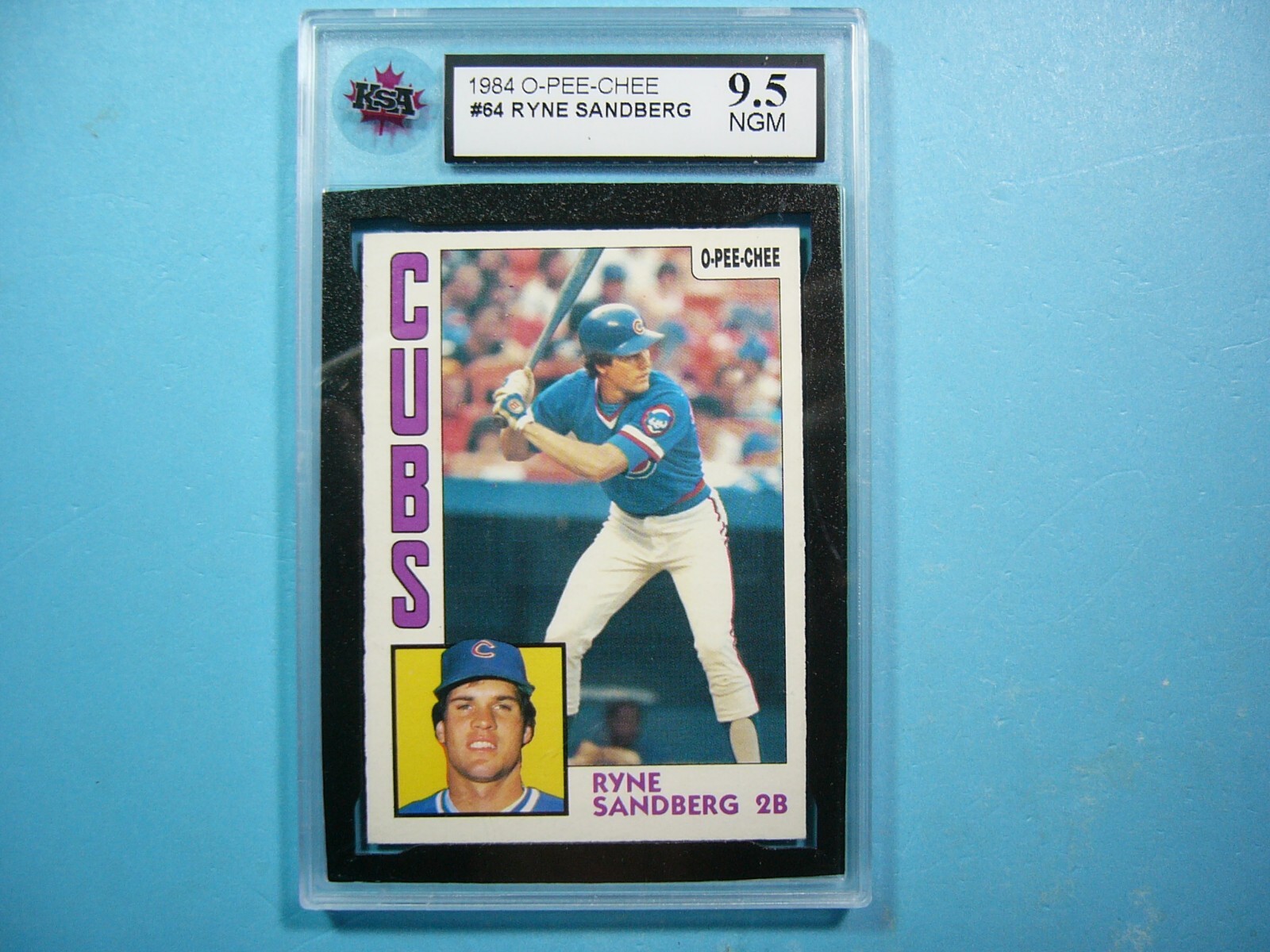 1984 O-PEE-CHEE MLB BASEBALL CARD #64 RYNE SANDBERG KSA 9.5 NGM SHARP+ ...