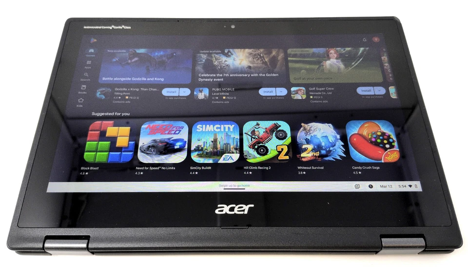 Acer Chromebook Spin 511 Touchscreen 4GB 32GB N4020 Webcam bluetooth USB-C - Image 3 of 4