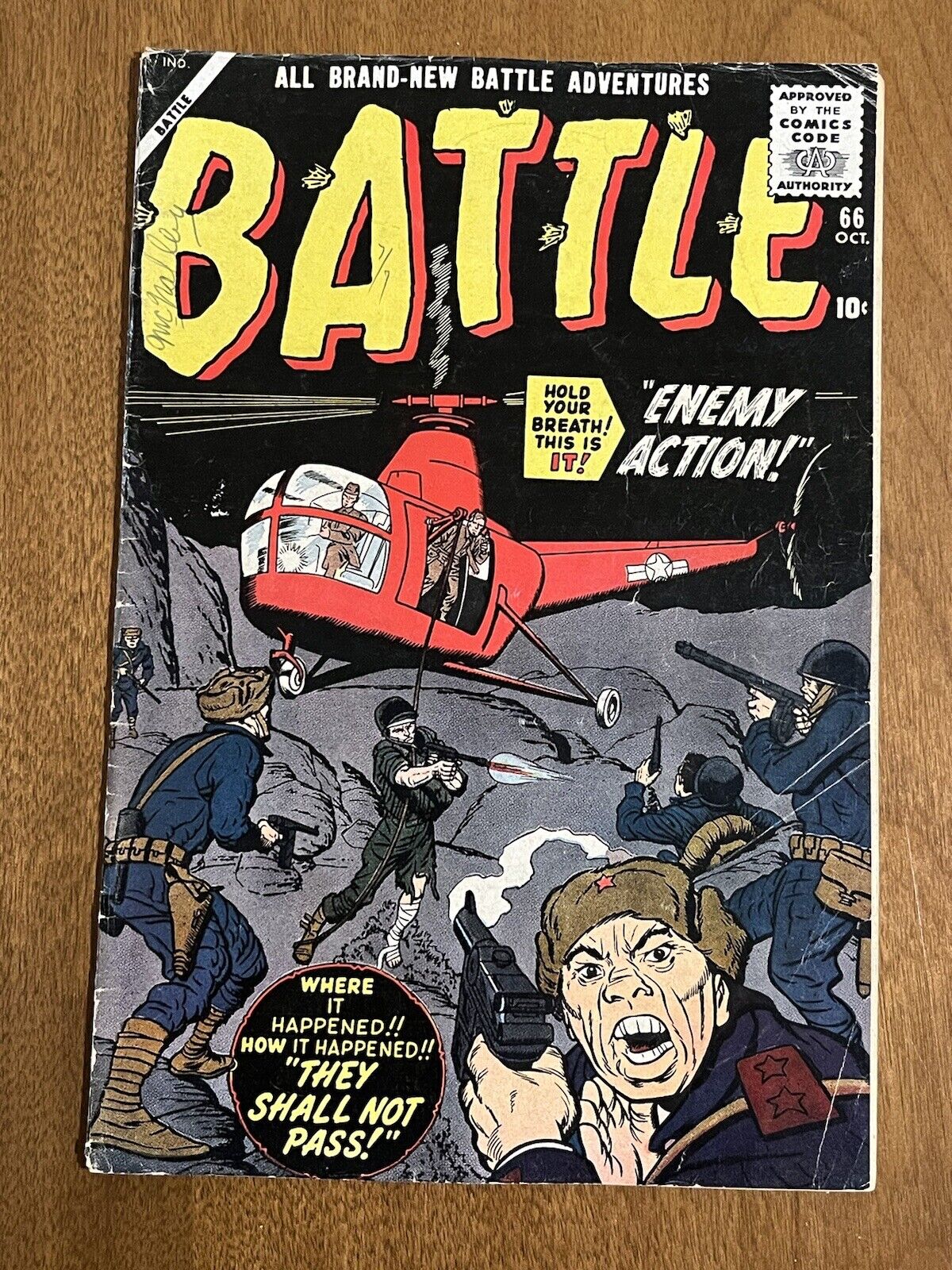 Battle #66/Silver Age Atlas War Comic Book/VG-
