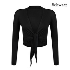 Gloop Damen Bolero Jäckchen Langarm Tops Schulterjacken Hochzeit Party M-XL