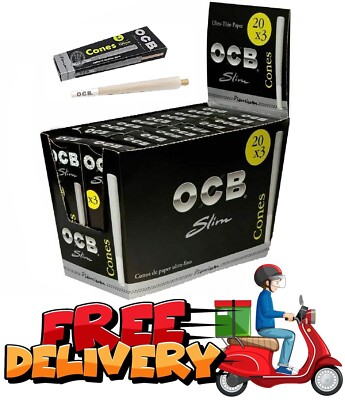 OCB Smoking Cones Premium King Size Rolling Paper Pre Rolled 109mm