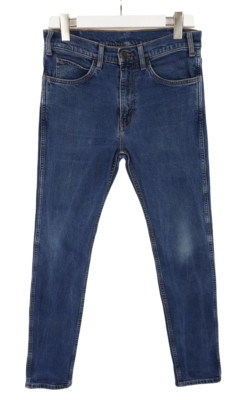 Levi's Herrenjeans W31/L32 Slim Fit Fade Effekt Reißverschluss Fly Denim Blau