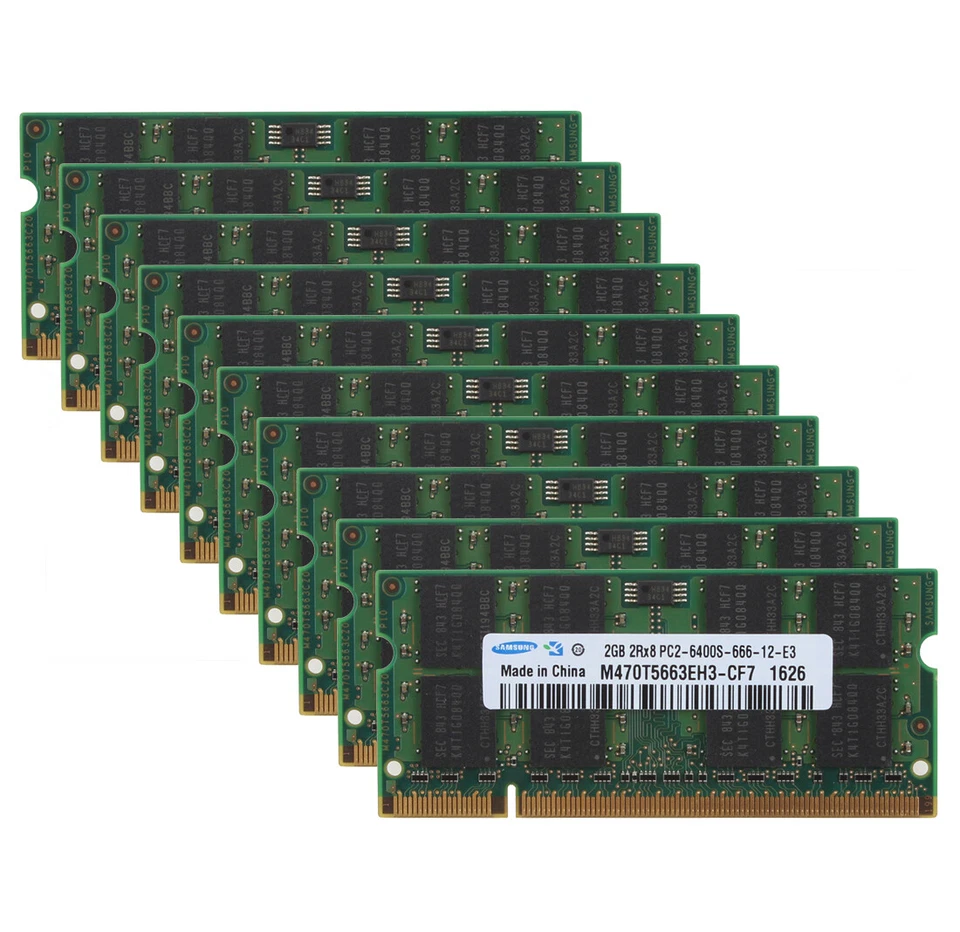 Lot For Samsung 8GB 4GB 2GB PC2-6400 DDR2 800Mhz CL6 SODIMM Laptop Memory RAM &N - Image 2 of 4