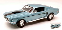 Maisto 1/18 Ford Mustang GT Cobra JET 1968 Blau Statisches Modell Diecast