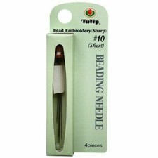 Tulip Beading Needles Size 10 Short 37mm x 0.46mm - 4 Needles/Pack BNTLN10S 