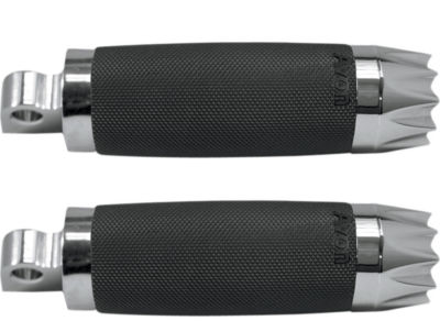 Chrome Excalibur Foot Pegs & Shift Peg by Avon Grips 3 Piece Set