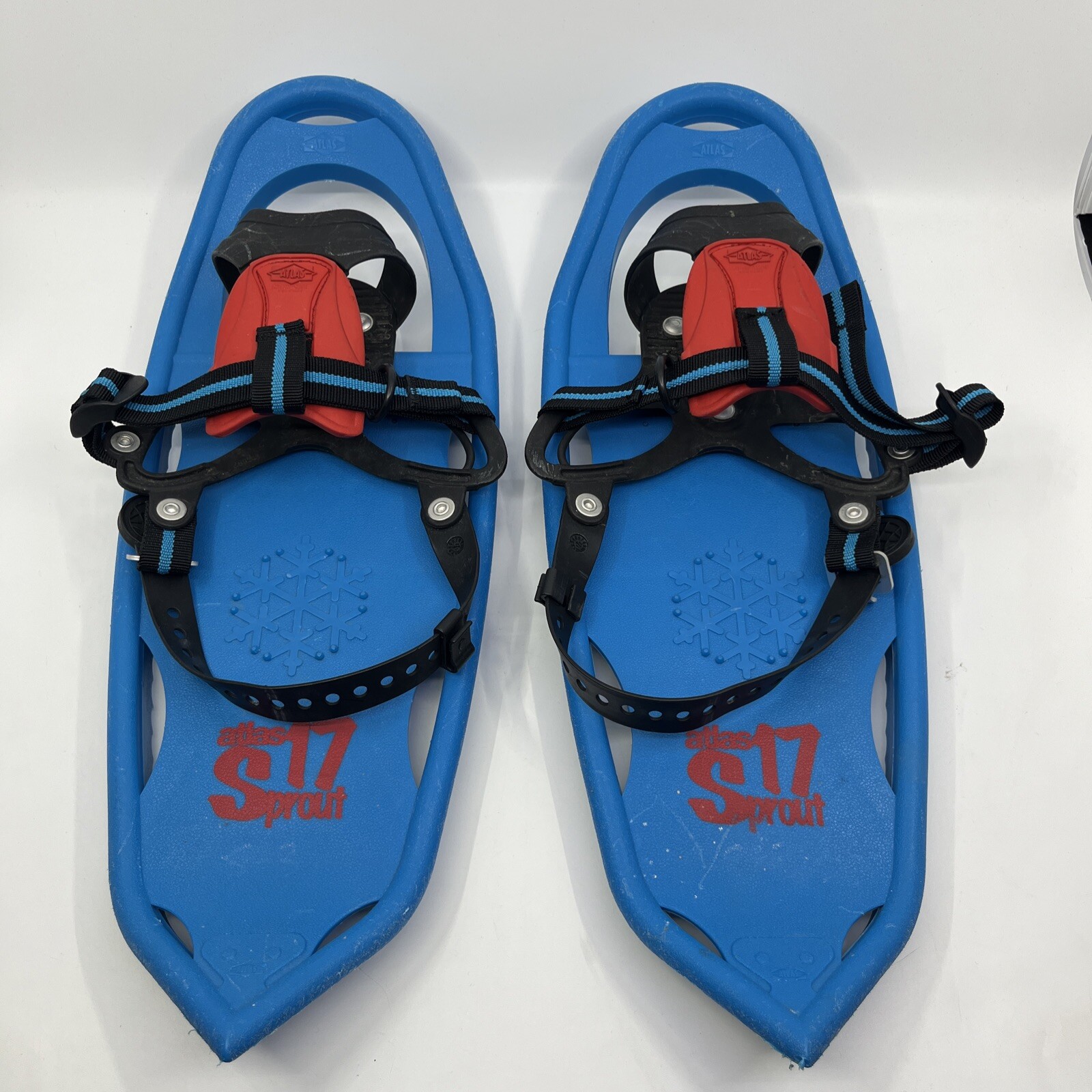 Atlas 17 Sprout Youth Snow Shoes 17" Blue Winter Snowshoes eBay