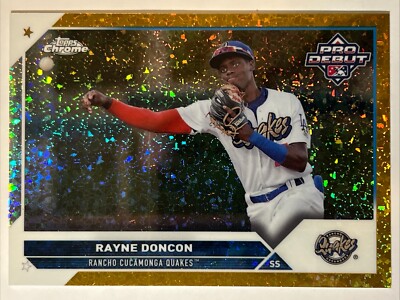 2023 Topps Chrome Pro Debut Gold Sparkle Refractor, Rayne Doncon #ed 41/50
