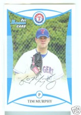 Tim Murphy Texas Rangers 2008 Bowman Draft Prospects