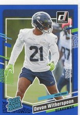 2023 Panini Donruss - Rated Rookie Devon Witherspoon #389 Press Proof Blue (RC)