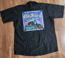 Red Kap Lowrider Shirt Sz Large Thump Records Old School Vol. 2 Chicano Wear