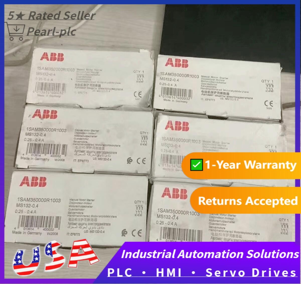 1pc ABB MS132-0.4 (0.25-0.4A) Motor Starter