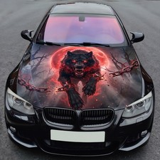 Crimson Moon Wolf Charge Car Hood Wrap Vinyl Decal Custom Graphic Fits Truck Suv Crimson Moon Wolf Charge Car Hood Wrap Vinyl Decal Custom Graphic Fits Truck Suv