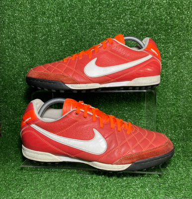 2013 Nike Tiempo Legend IV 10.5 US Elite TF Red Leather R10