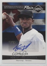 2011 Panini Limited International Flair 355/399 Adeiny Hechavarria #9 Auto 0v1