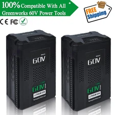 2X NEW 60V 5.0Ah Lithium Ion Battery for Greenworks Pro LB60A03 LB60A02 LB60A00