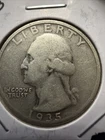 1935-S Washington Quarter Fine Actual Coin One Great Price (FM Book)