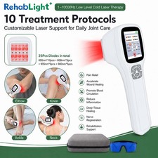 Rechargeable 4 Wavelength Cold Laser Therapy Arthritis Joint Muscle Pain Relief