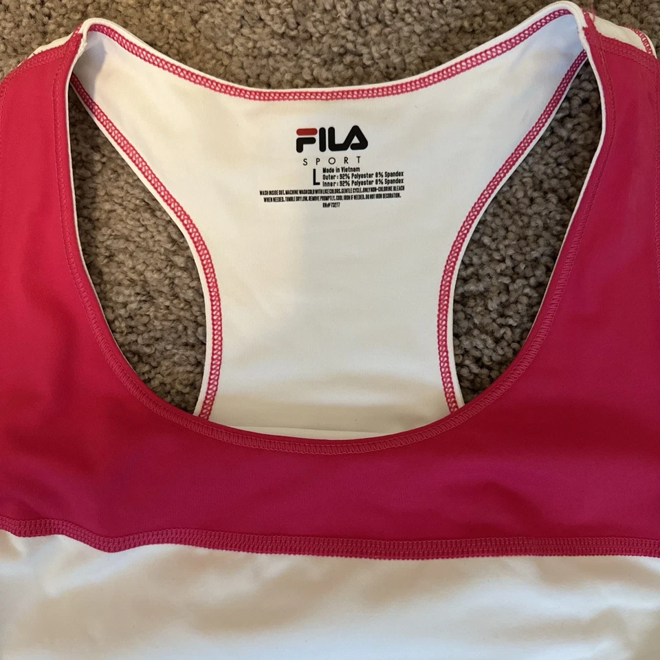 Regata feminina FILA Sport L treino, tênis, golfe, caminhada casual - Imagem 2 de 4