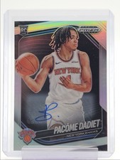 PACOME DADIET 2024-25 PANINI PRIZM BLACK ROOKIE SILVER KNICKS A RC AUTO Q6846
