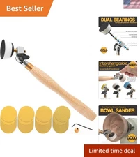 Wood Bowl Sander Kit with Dual Bearings 42 Pieces Sanding Discs Assortment