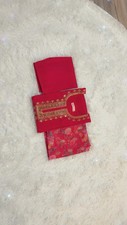 Pink Neck Embroidery, Indian Suit Digital Dupatta