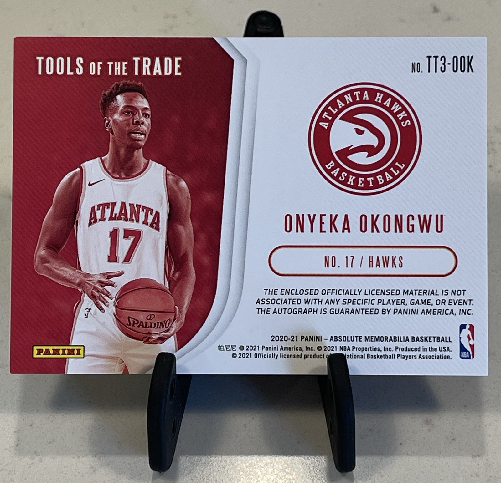2020 Onyeka Okongwu Panini Absolute Memorabilia Rookie Triple Patch Auto /199 🏀