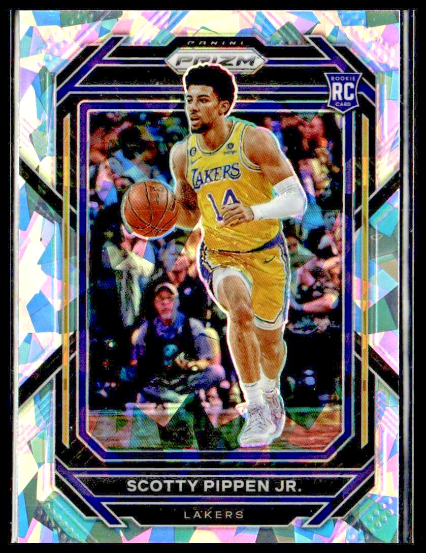 2022-23 Panini Prizm 232 Scotty Pippen Jr. Los Angeles Lakers RC Cracked Ice