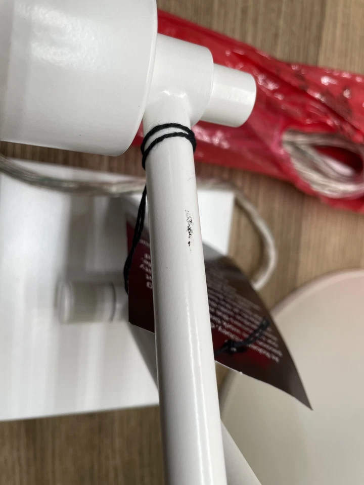 Aplique de pared oscilante Robert Abbey 1806 real simple de 11"/tono blanco Monte *LEER* Foto 2 de 2