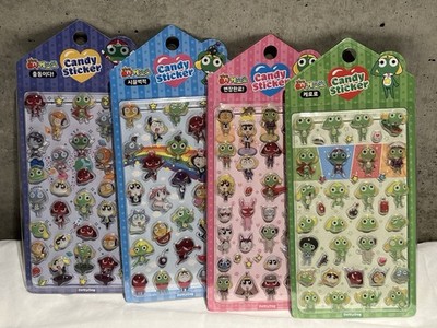Korea Limited Sgt. Frog Sergeant Keroro bombom Sticker Seal 4Set Ship Japan