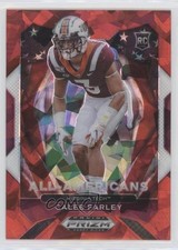 2021 Panini Prizm Draft Picks All-American Red Ice Prizm Caleb Farley #198 1u6