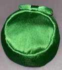 VINTAGE 1960's MATTEL BARBIE DOLL THEATRE DATE 959 GREEN SATIN PILLBOX HAT / CAP