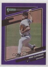 2021 Panini Donruss Holo Purple Mike Clevinger #186 09ju