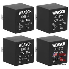 Pack JD1912 Car Relay, 12V0A Pin SPST, Automotive Switches and Starters, 4