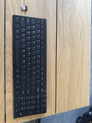 Funk-Tastatur Kabellos Schwarz Superleicht & Schlank (USB-A Empfänger)