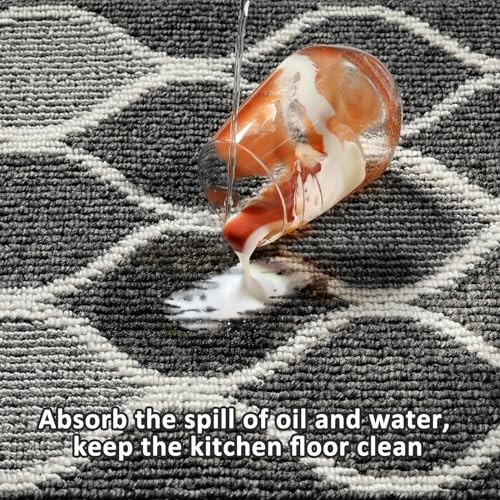 Kitchen Rugs and Mats, Non Skid Kitchen Runner Rug Absorbent Resist Dirt - Bild 3 von 6