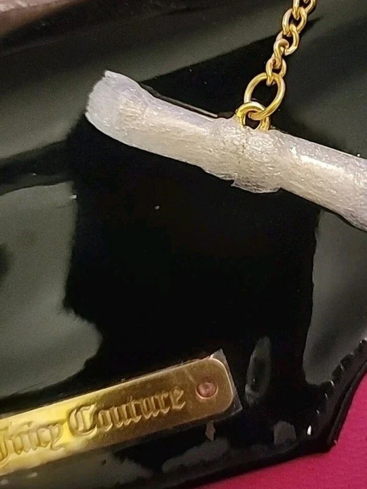 Juicy Couture Rosa Negro Bolso Estuche Cartera Bolso sin asas Pochete Perfume Regalo Foto 4 de 4