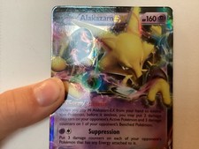 Pokémon Alakazam EX TCG Ultra Rare Holo Card 25/124 XY Fates Collide on eBay