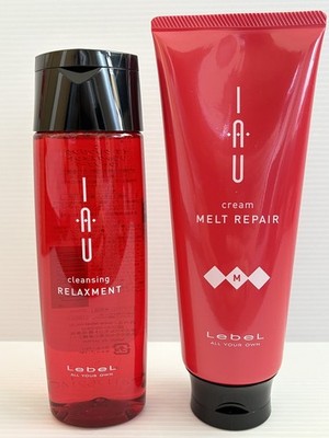 LebeL IAU Cleansing Relaxment Shampoo 200ml & Cream Melt Repair Treatment Set