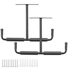 Overhead Garage Storage Rack, 16.5 Inch Heavy Duty Ceiling Double Storage Hoo...