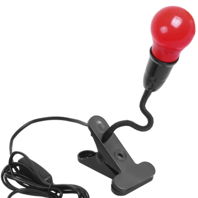 ETONE 0.5w/1w/5w Darkroom Safe Light Portable Red Lamp with Clip for Paper Processing