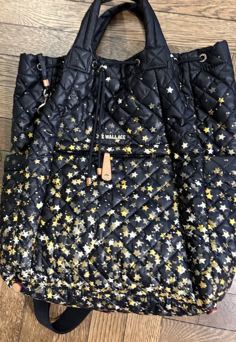 MZ Wallace Black Quilted Backpack with Gold Star Pattern MZ Wallace | Bags | Mz Wallace Black Quilted Backpack With  main image 4