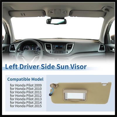 Left Side Sun Visor for Honda Pilot 2009-2015 No.83280-SZA-A01ZC