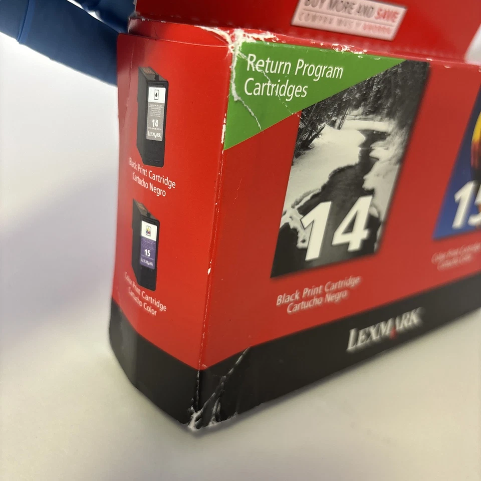 Lexmark Printer Cartridges Combo Pack of #14 Black and #15 Color  - Image 3 of 4
