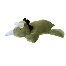 Green Triceratops Dinosaur Weighted Plush Stuffed Animal Toy Soft 15"