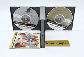 Lot 3 Street Fighter Collection Zero 1 2 games Sega Saturn Tested