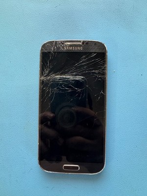 cracked screen Samsung Galaxy S4 - 16 GB - Black Mist (Sprint)