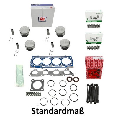 Dichtungs Set+Kolben STD+Hydrostößel für VW 1.4 16V 036103383AM 036107065AT