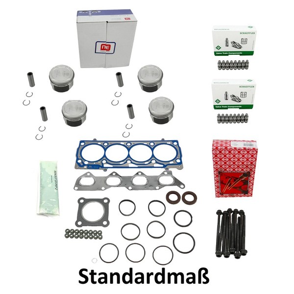 Dichtungs Set+Kolben Std+HydrostößEl FüR VW 1.4 16V 036103383AM 036107065AT-image